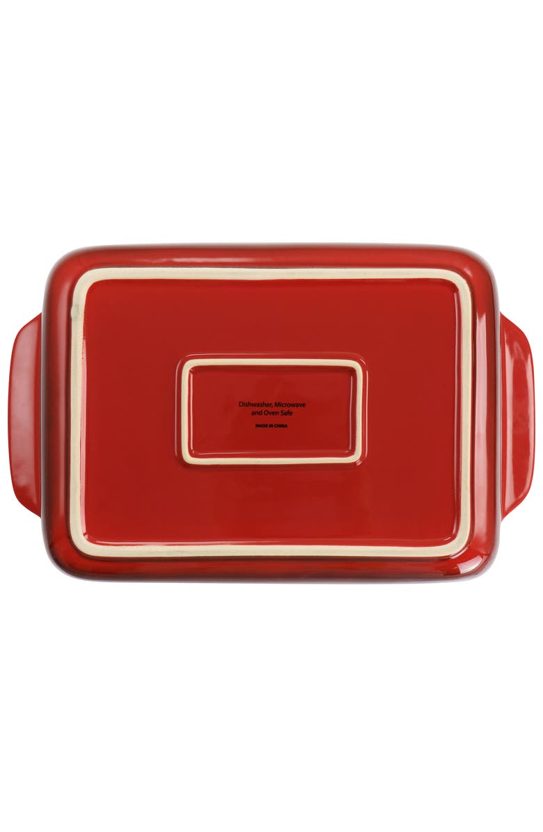 Crock-pot 2 Piece Stoneware Bake Pans, Alternate, color, Red