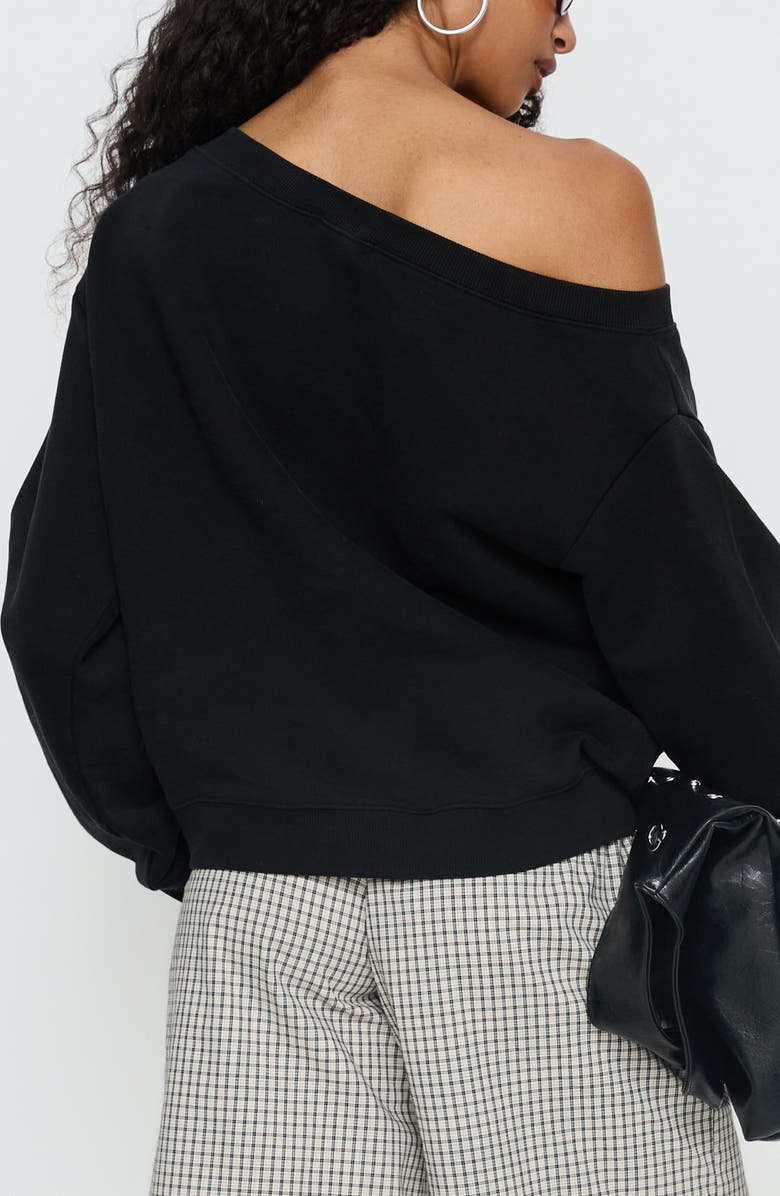 Princess Polly Wellness One-Shoulder Sweatshirt, Alternate, color,