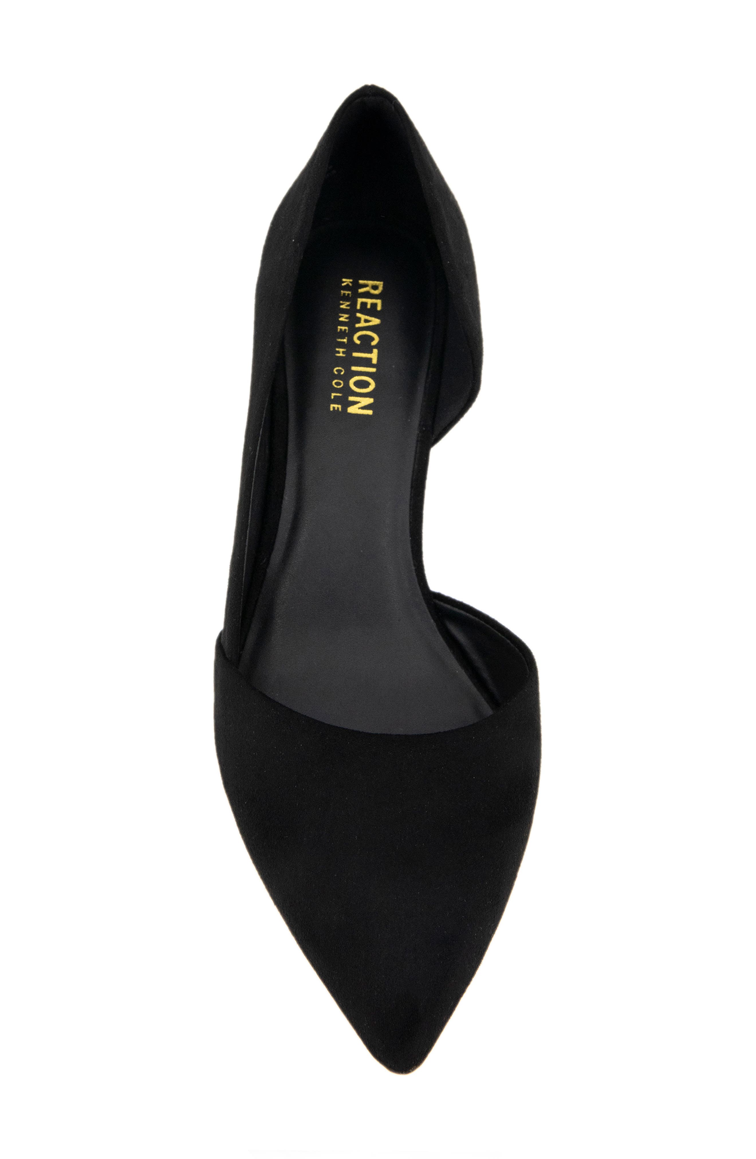 Reaction Kenneth Cole Eltinn Wedge Pump, Alternate, color, Black Microsuede