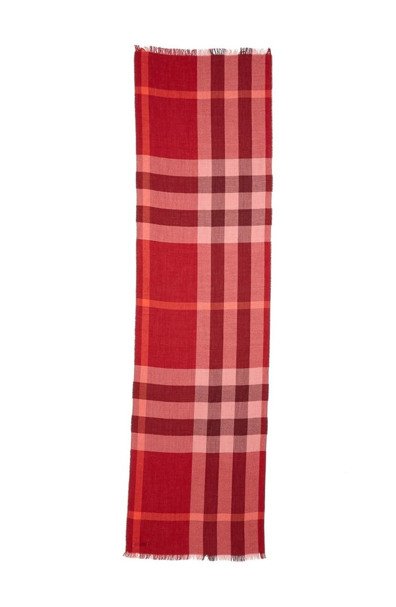 Burberry Check Scarf, Alternate, color, 