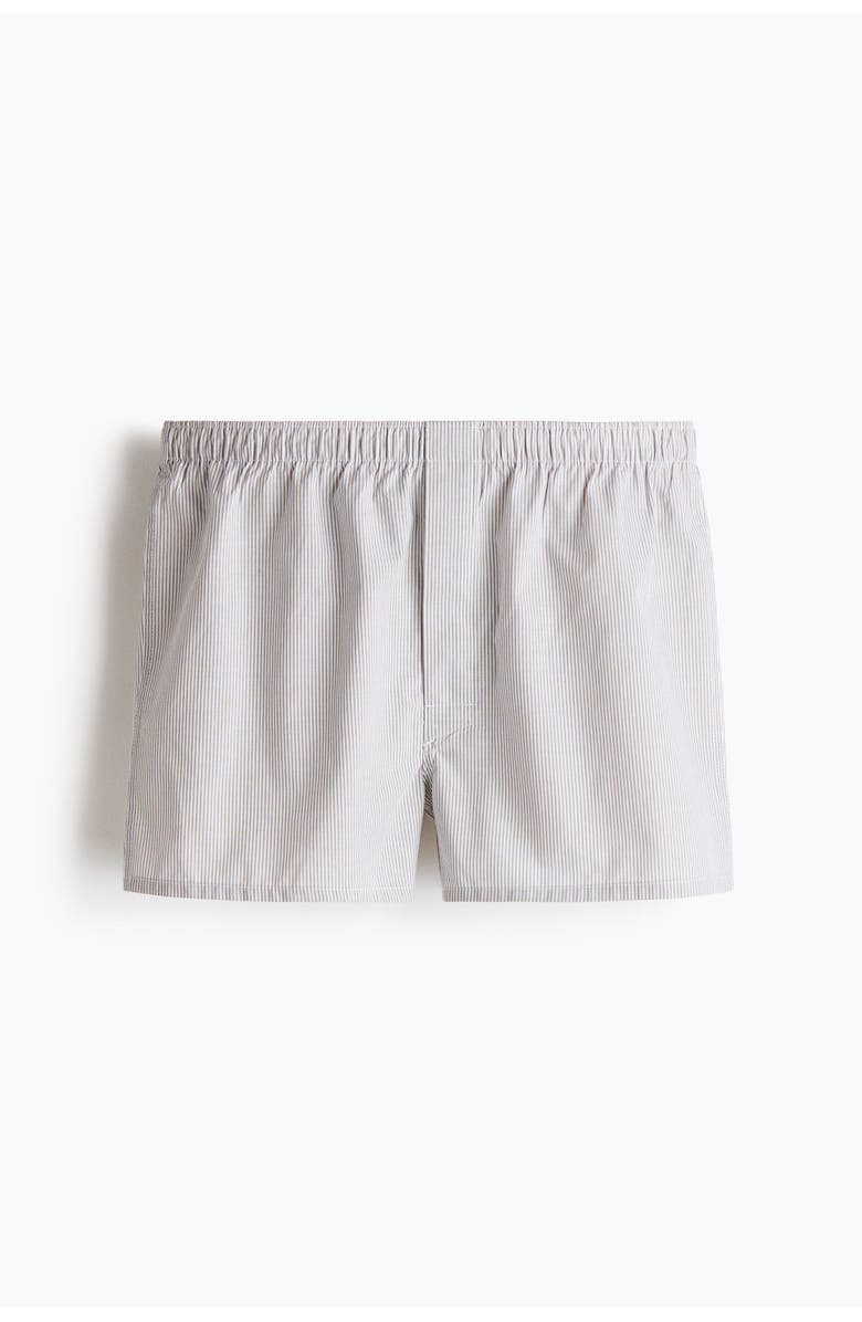 H&M 4-pack Woven Boxer Shorts, Alternate, color, Khaki Green/Checked