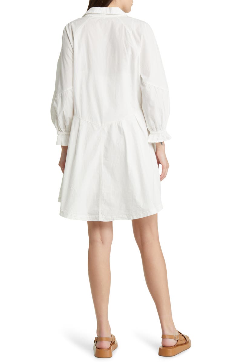 Free People Hannah Cotton Poplin Mini Shirtdress, Alternate, color, 