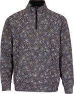 Lords of Harlech Craig Brushed Interlock Quarter Zip Pullover