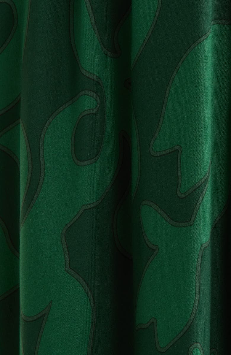 SUGARLIPS Benti Abstract Print Long Sleeve Dress, Alternate, color, Emerald