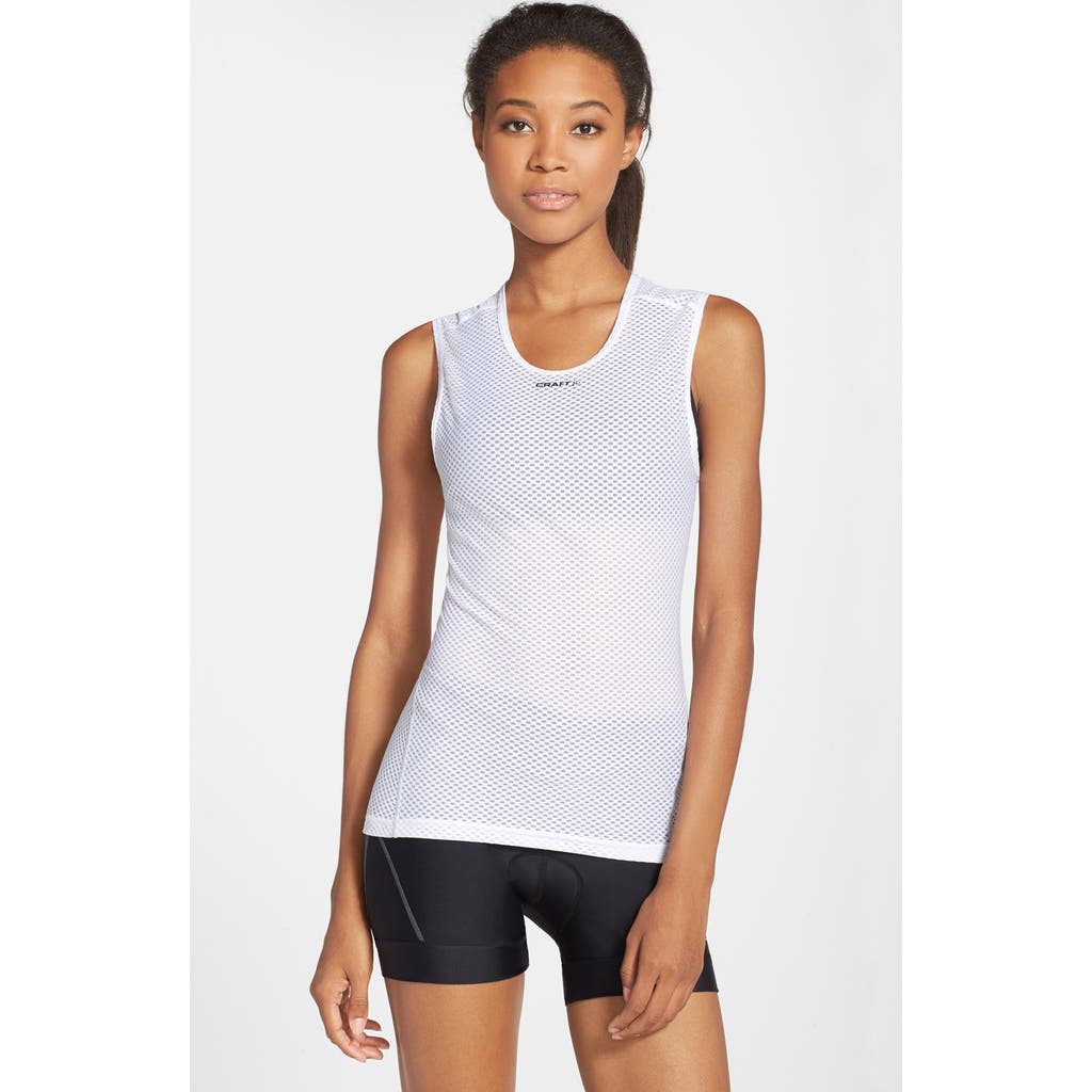 Craft Mesh Running Tank In White