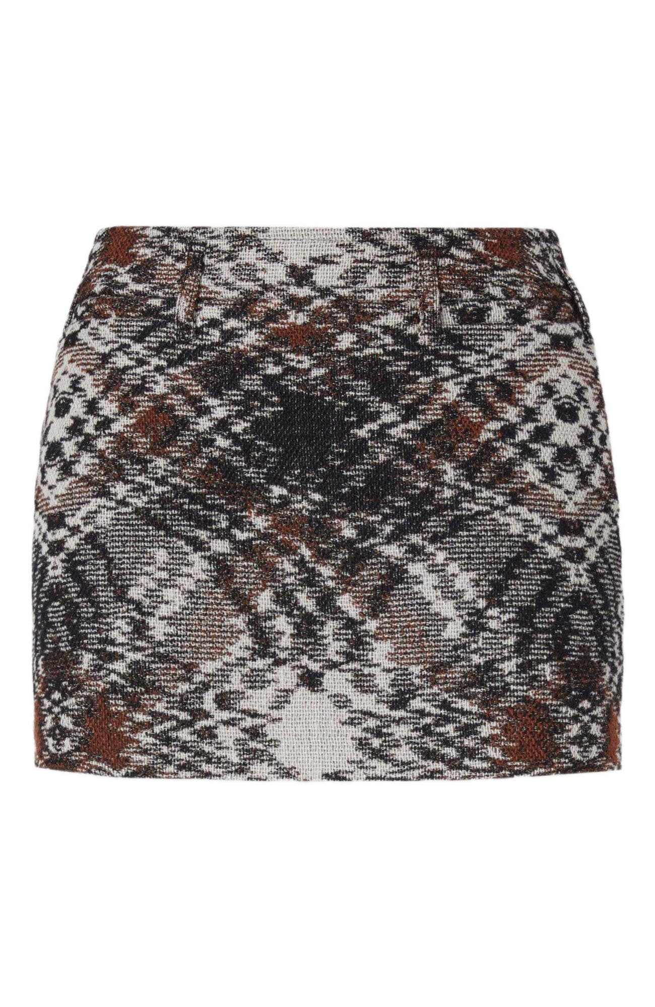 Mini Skirt In Jacquard Fabric - image 2