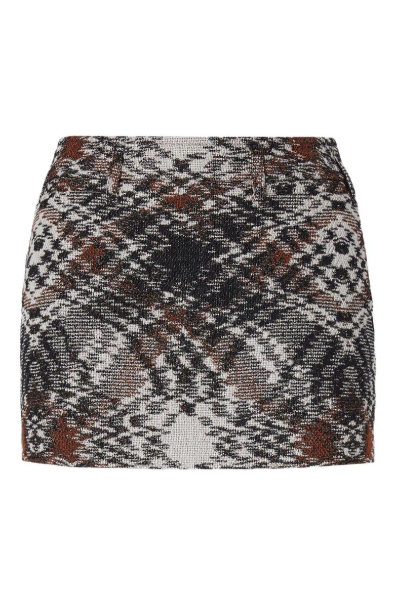 Missoni Mini Skirt In Jacquard Fabric, Alternate, color, Black & Brown