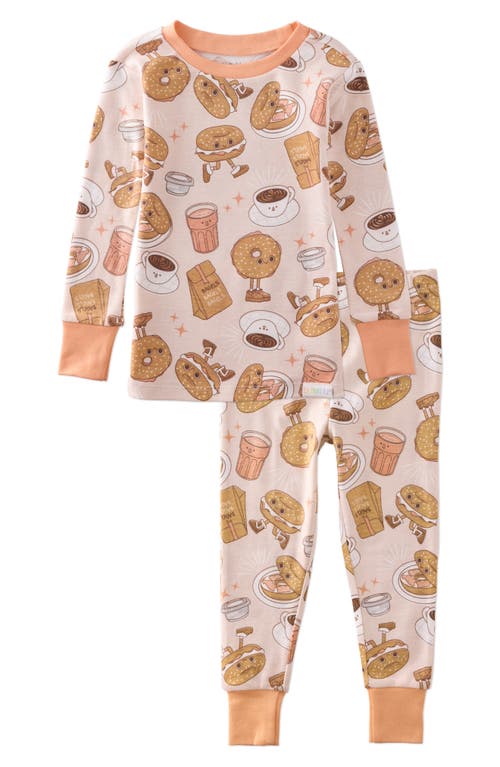 Butterblu Babies'  Kids' Zen Fitted Organic Cotton Two-piece Pajamas In Black