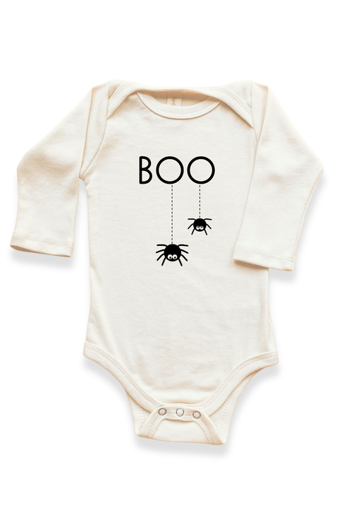 Boo - Organic Long Sleeve Baby Bodysuit