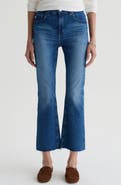 AG Farrah Raw Hem Crop Bootcut Jeans