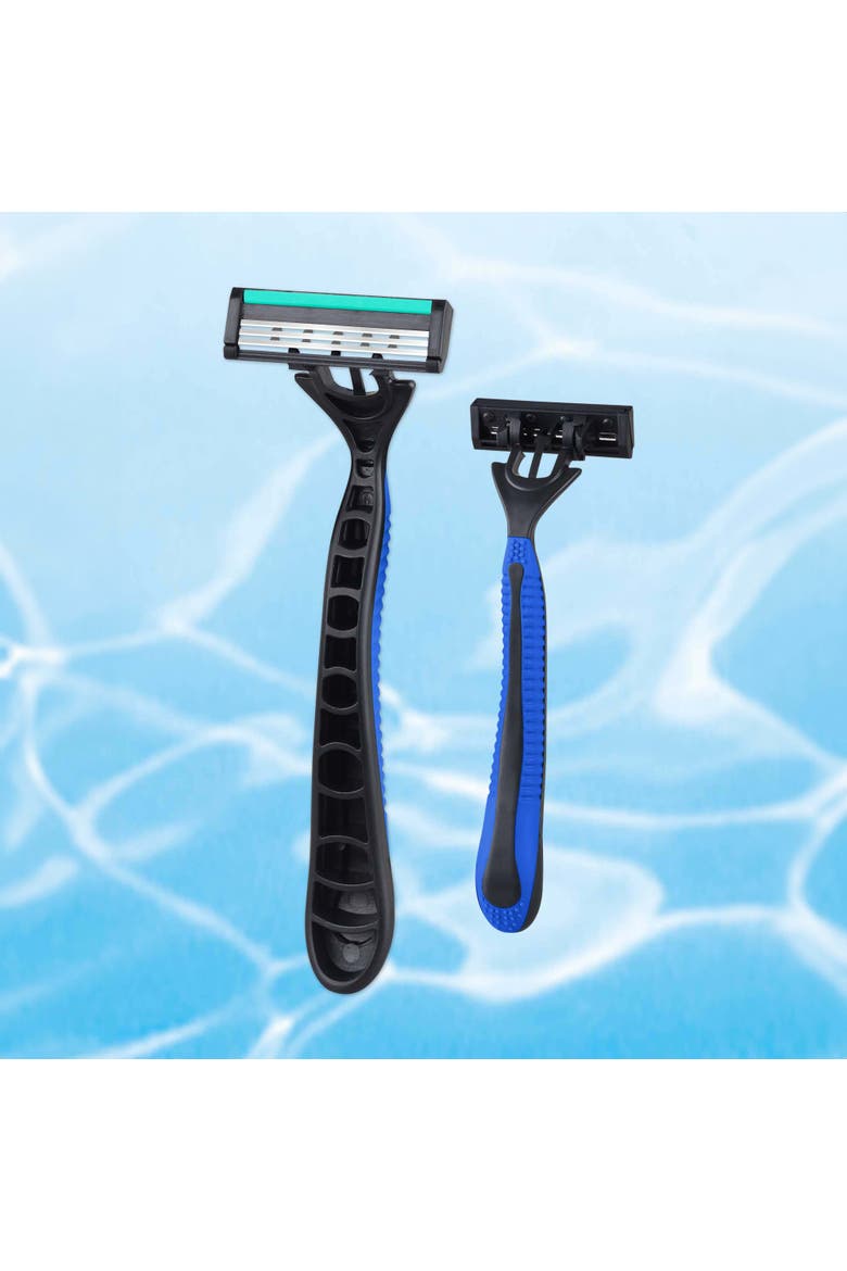 Mario Lopez 6 Disposable Razors, Alternate, color, Blue