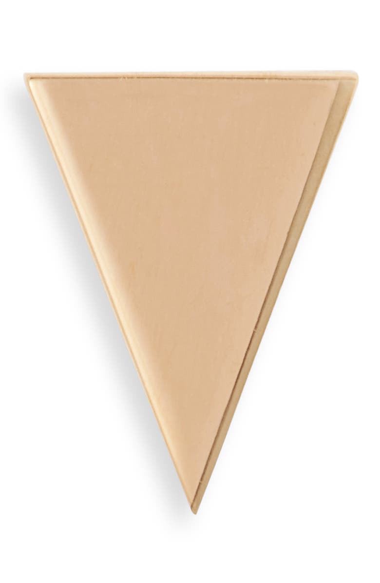 Bony Levy 14K Gold Triangle Stud Single Earring, Main, color,