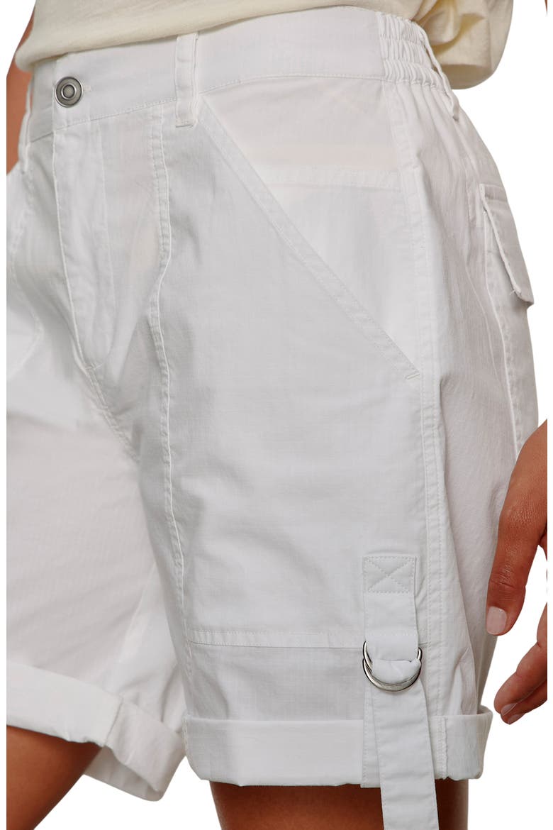 Angels Stretch Cotton Shorts, Alternate, color, WHITE