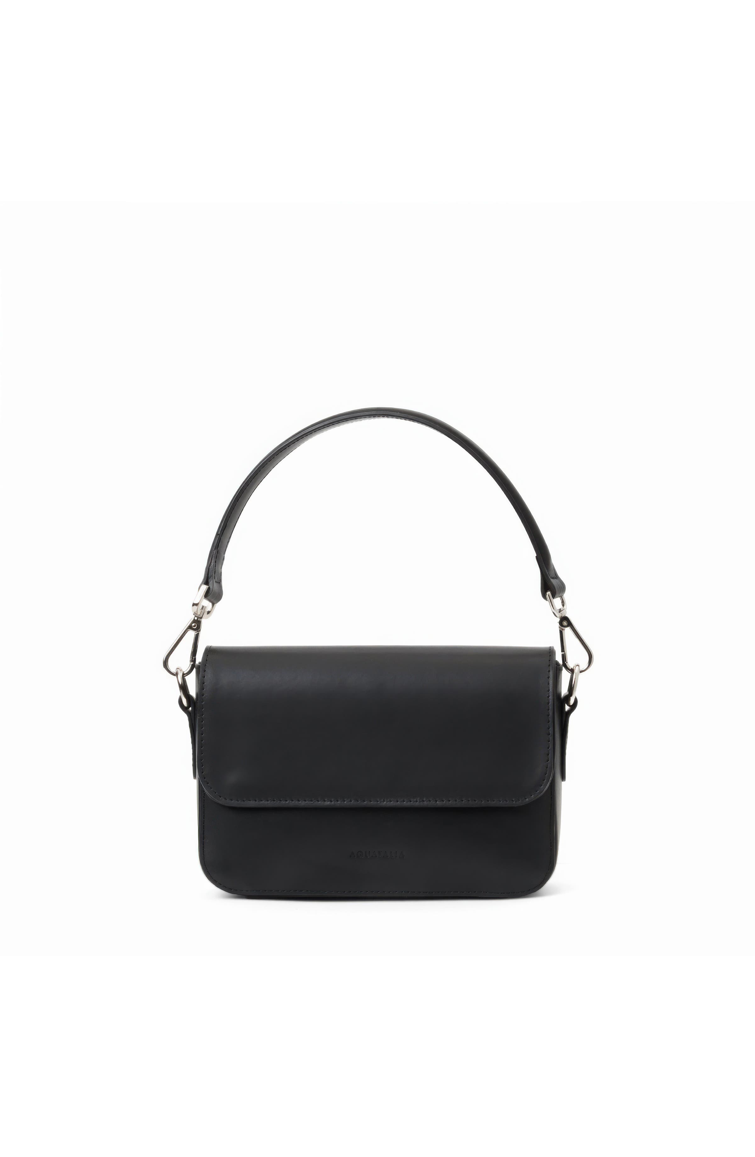 Aria Crossbody Bag, Main, color, BLACK LEATHER