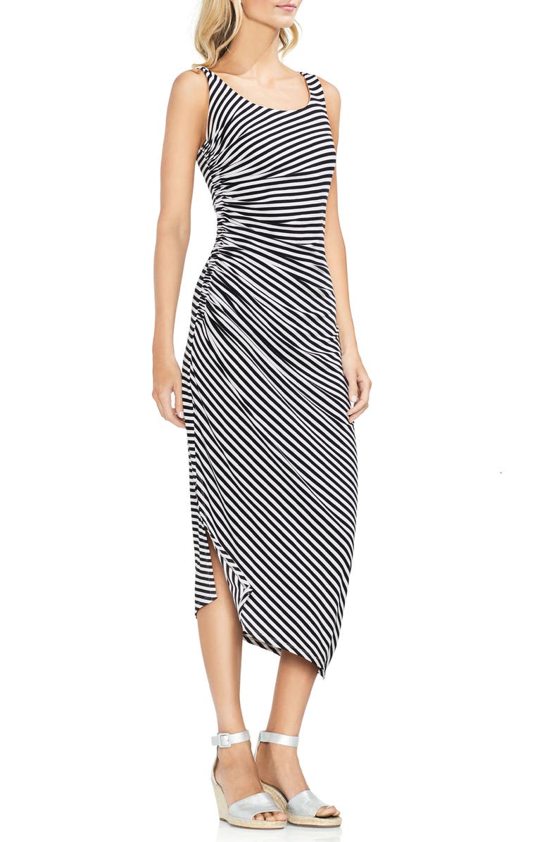 Vince Camuto Amalfi Side Ruched Stripe Bodycon Dress, Main, color,