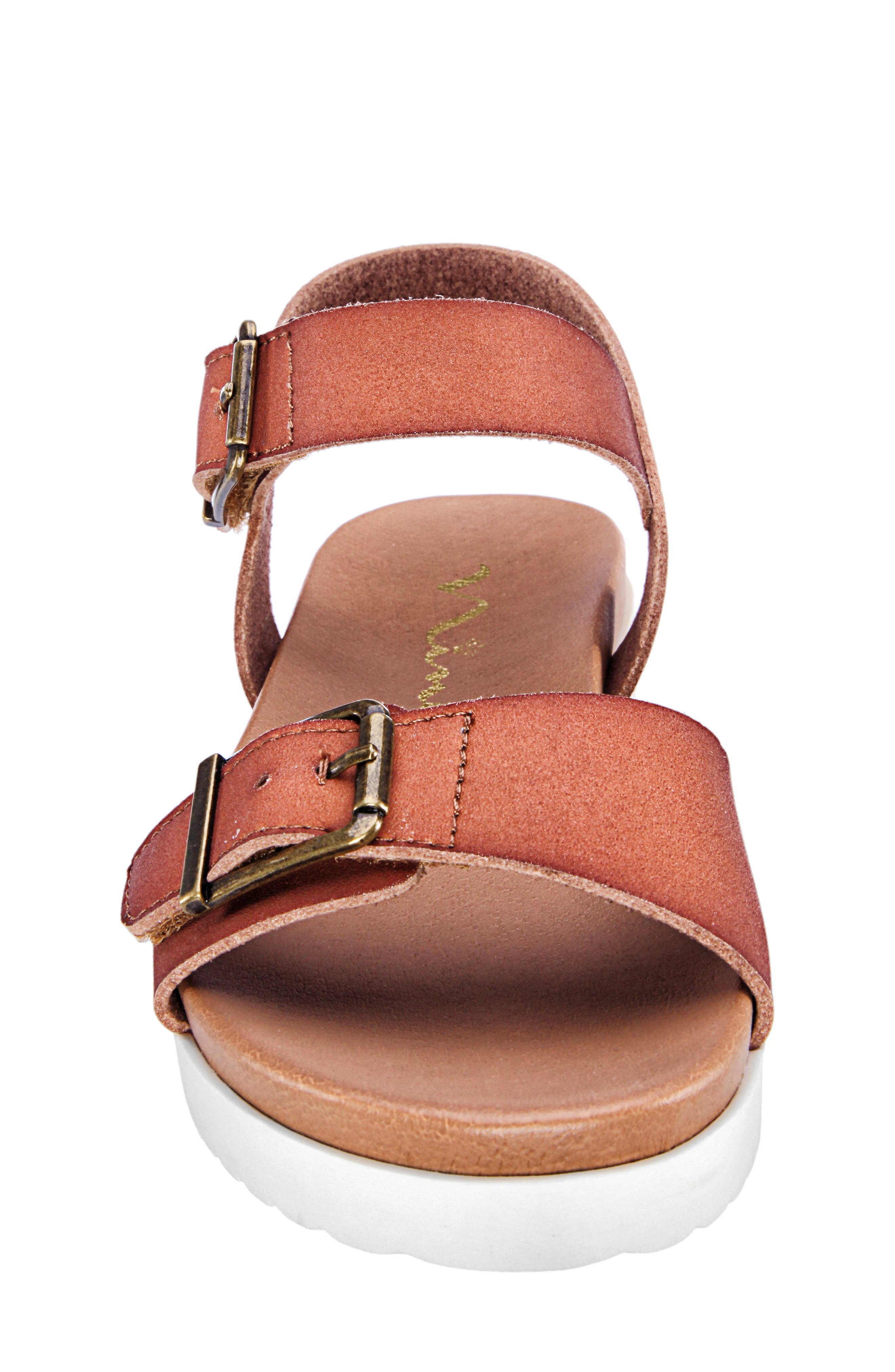 Jacklin3 Quarter Strap Sandal, Alternate, color, LIGHT TAN SMOOTH