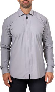 Maceoo FibZip Marthyr Knit Zip-Up Shirt