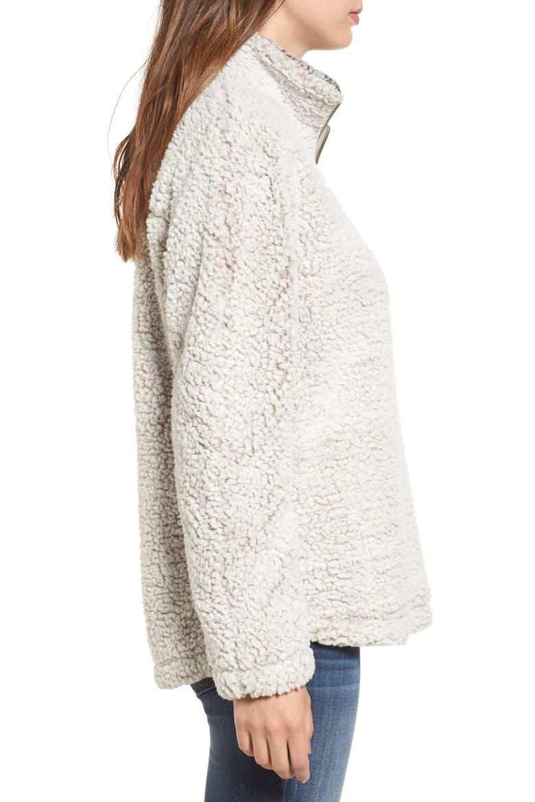 Wubby Fleece Pullover, Alternate, color, IVORY