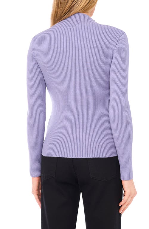 Halogenr Halogen(r) Rib Quarter Zip Sweater In Blue