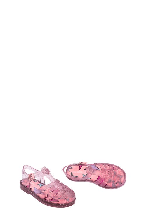 Melissa Kids' Possession Metallic Jelly Sandal In Pink
