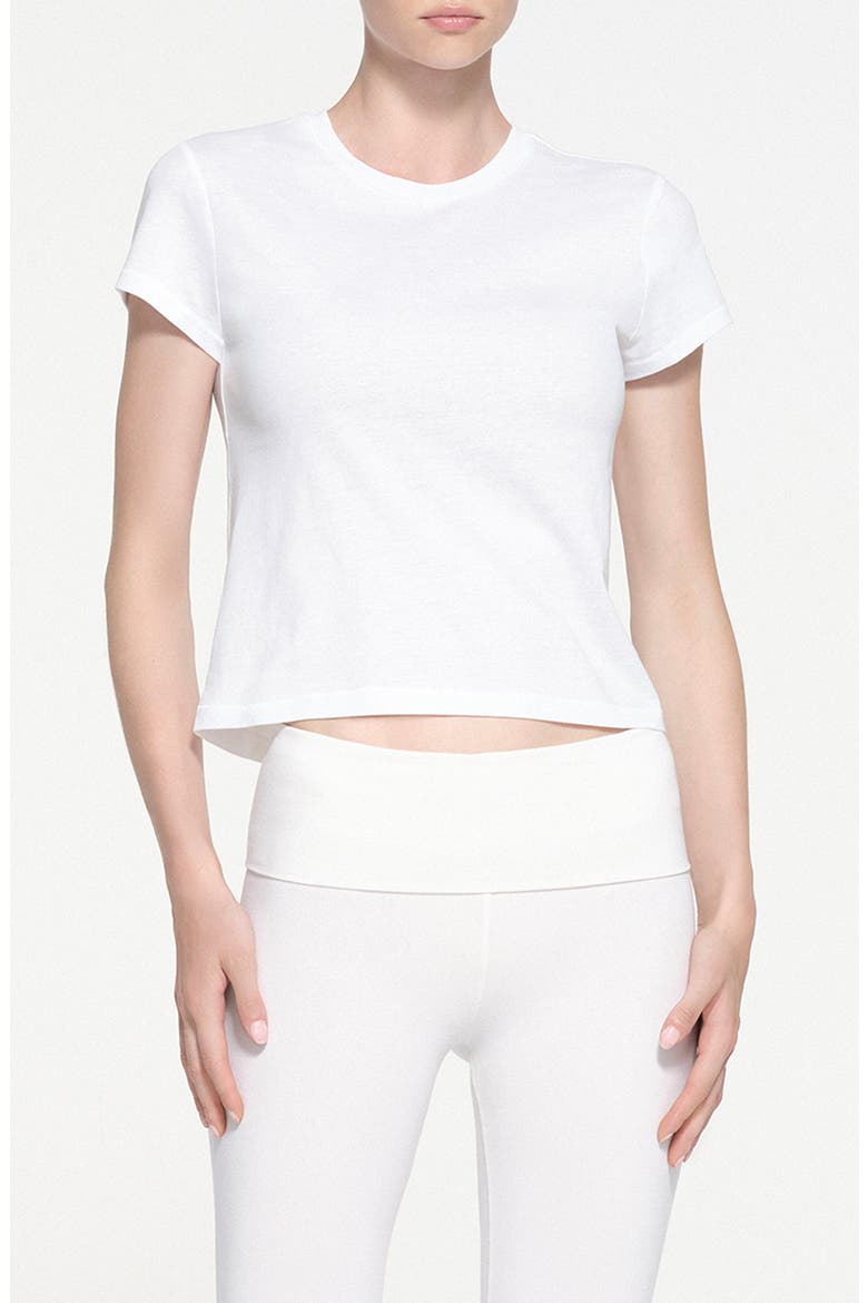 Relaxed Shrunken T-Shirt, Main, color, SNOW