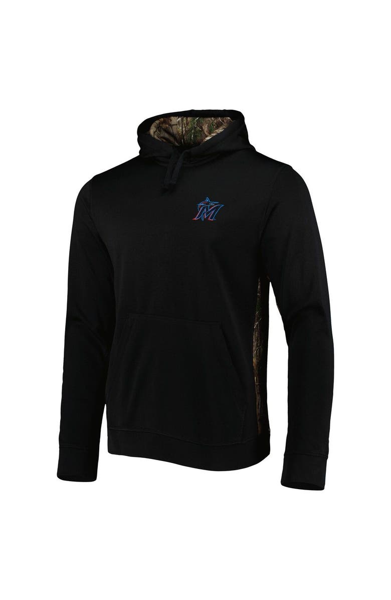 DUNBROOKE Men's Dunbrooke Black/Camo Miami Marlins Ranger Pullover Hoodie, Alternate, color, 
