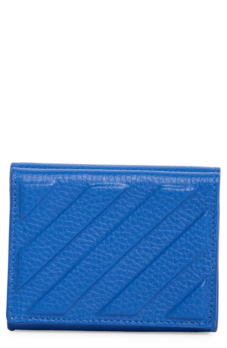 Off-White 3D Diagonal Stripe Leather Wallet, Main, color,