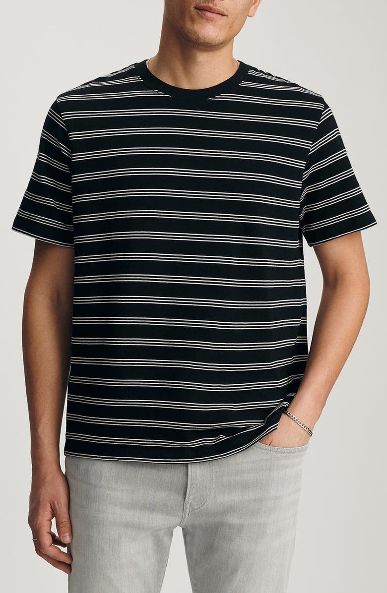 Mavi Jeans Regular Fit Stripe Cotton T-Shirt, Main, color,
