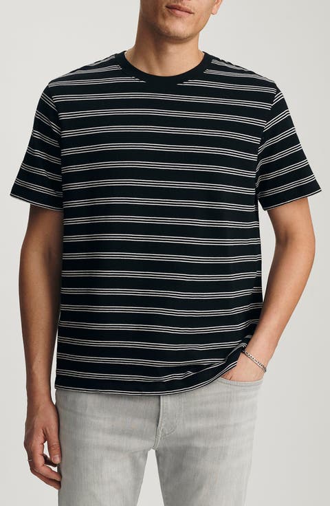 Regular Fit Stripe Cotton T-Shirt