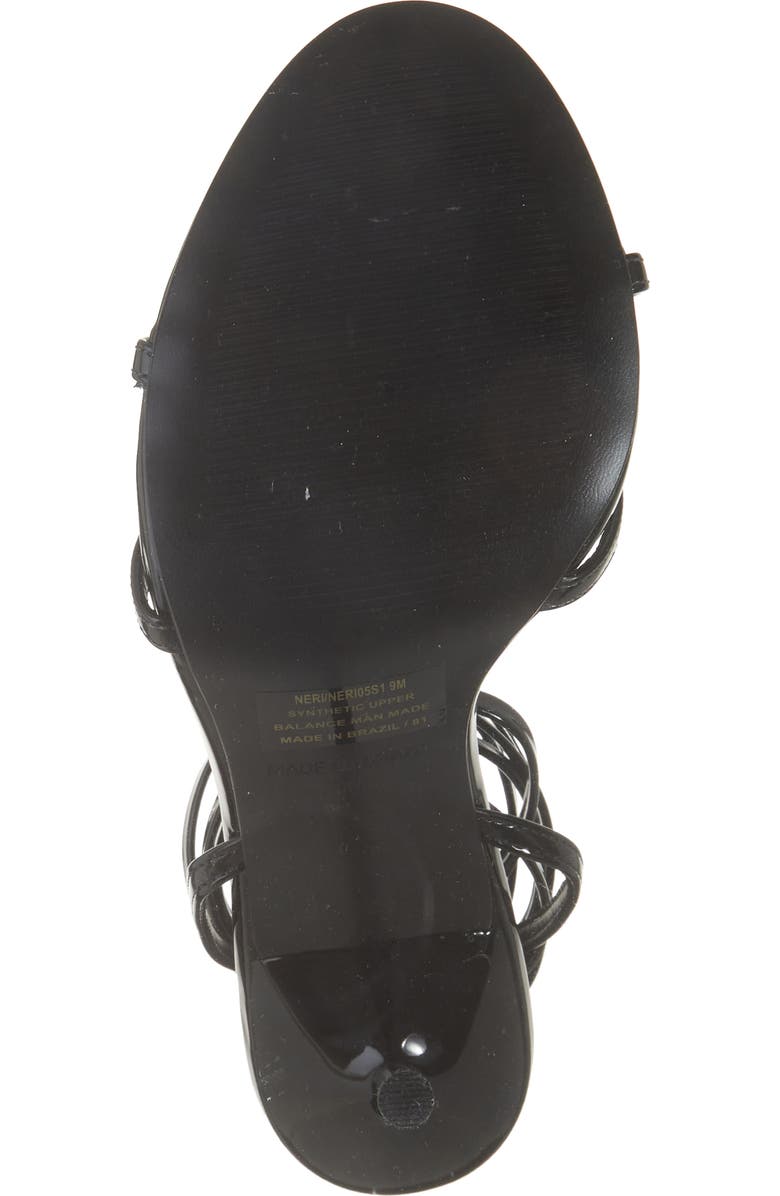 Steve Madden Neri Wrap Heeled Sandal, Alternate, color, Black Patent