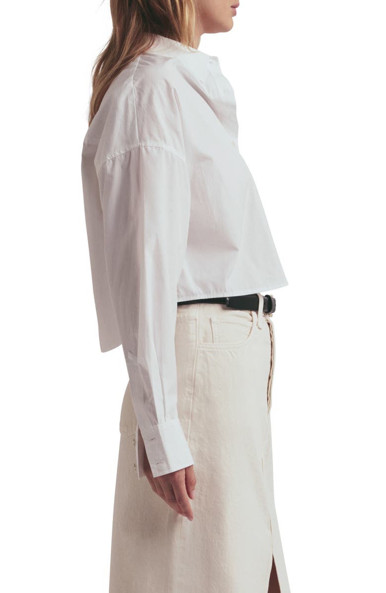 Favorite Daughter The Crop Ex Boyfriend Button-Up Shirt, Alternate, color, White