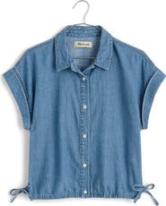 Madewell Denim Side Tie Shirt