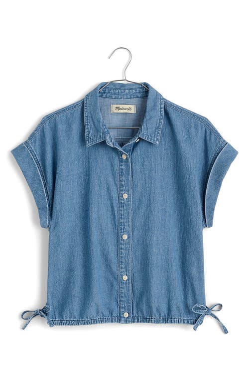 Madewell Denim Side Tie Shirt In Aurea Wash