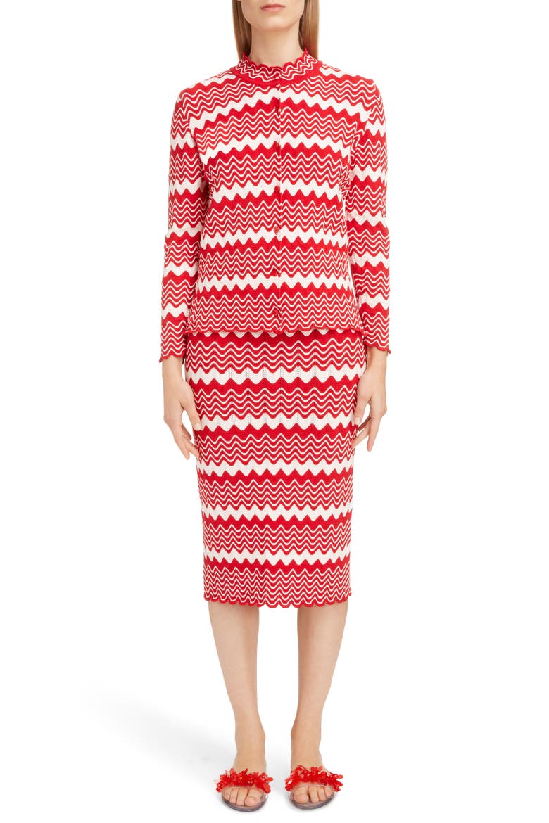 Wiggle Rib Tube Skirt, Alternate, color, PINK/ RED