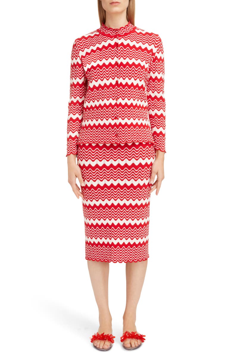 Simone Rocha Wiggle Rib Tube Skirt, Alternate, color, 