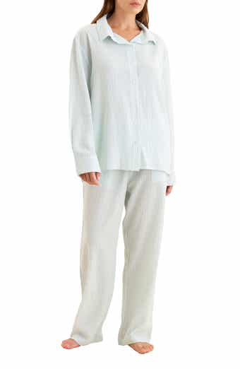 Papinelle Sabine Stripe Seersucker Pajamas