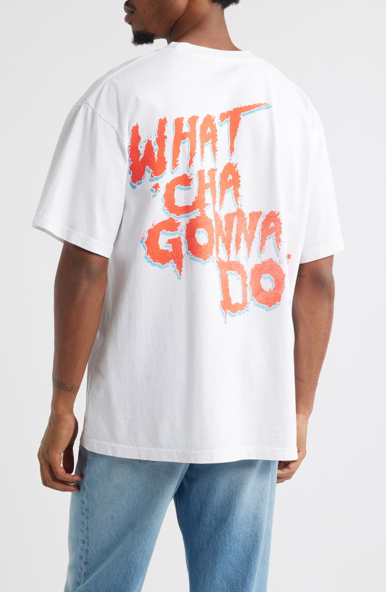 ID Supply Co Hulk Hogan<sup>®</sup> Hulkamania<sup>®</sup> Cotton Graphic T-Shirt, Alternate, color, White