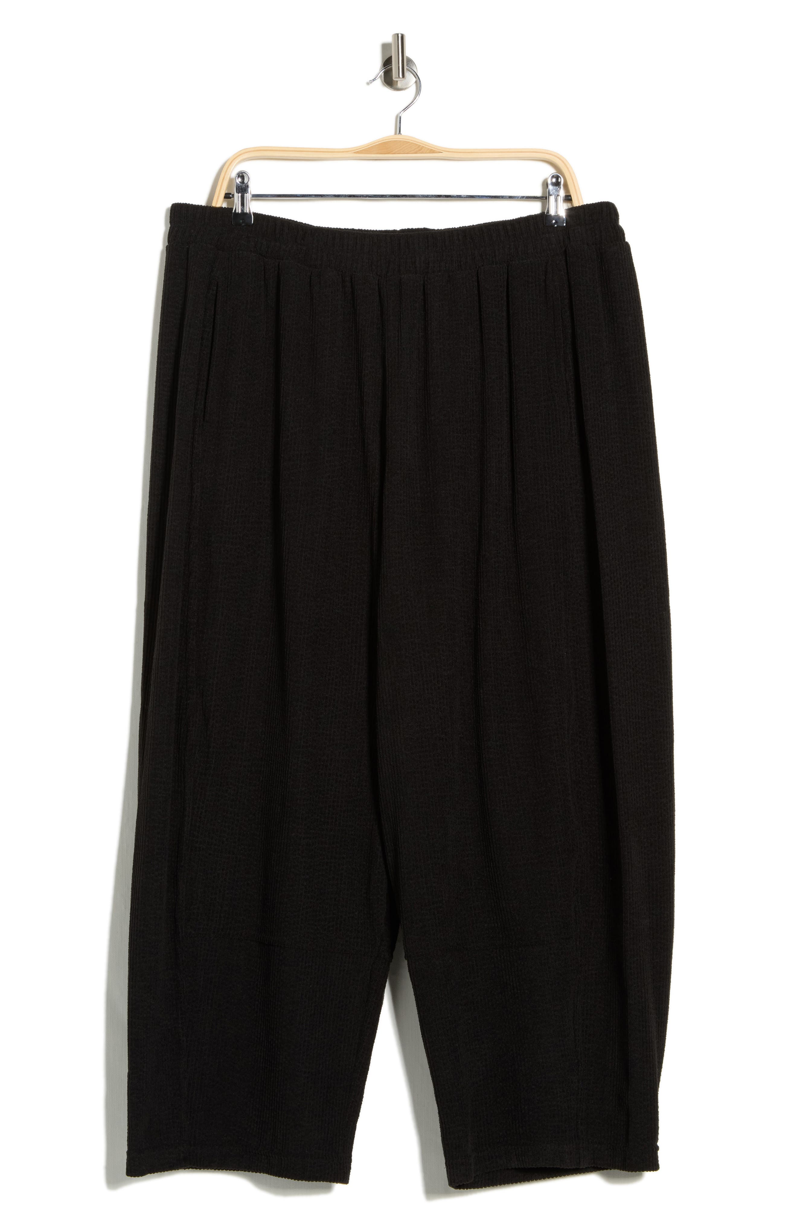 MAX STUDIO Corduroy Knit Crop Barrel Leg Pants