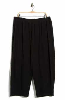 MAX STUDIO Corduroy Knit Crop Barrel Leg Pants