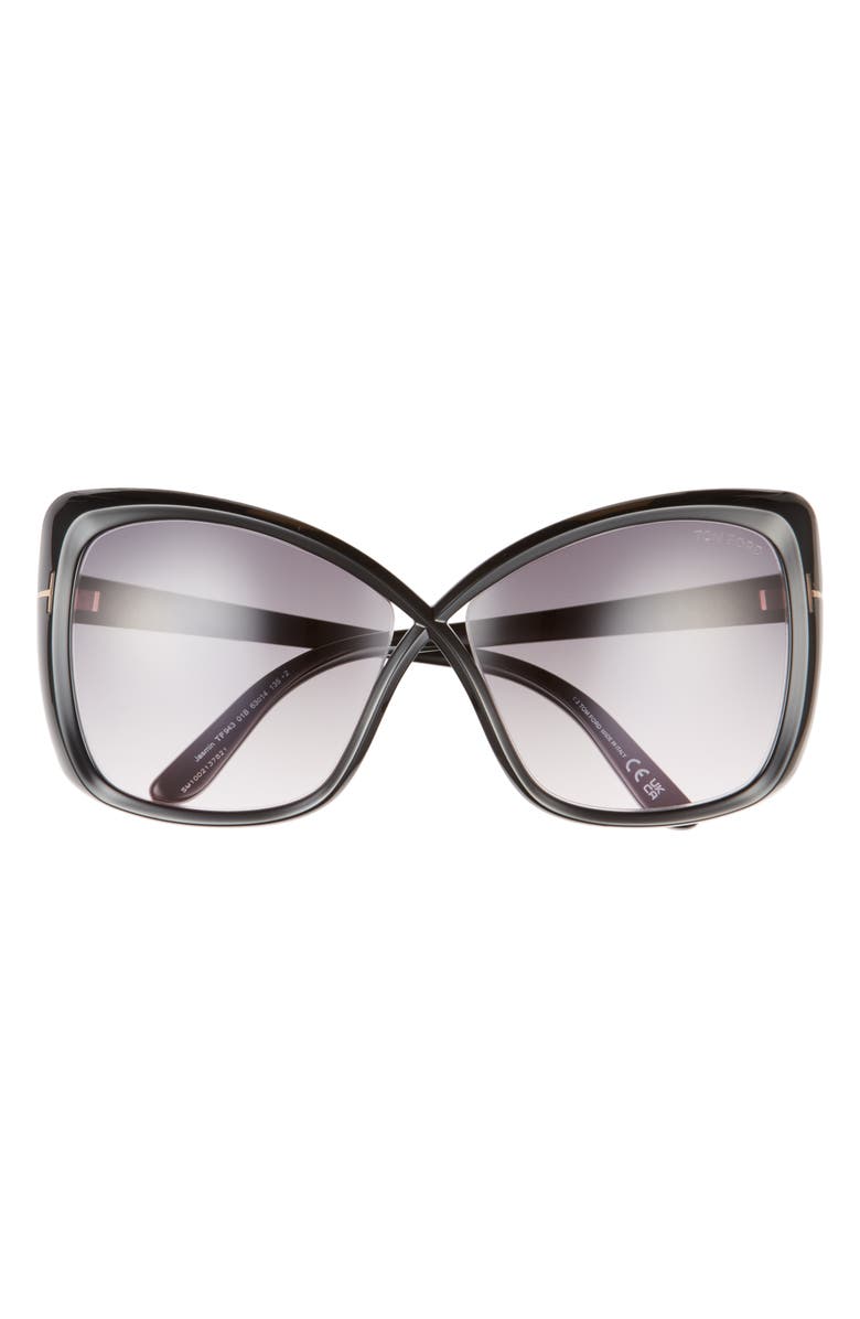 TOM FORD Jasmin 63mm Butterfly Sunglasses, Main, color, 