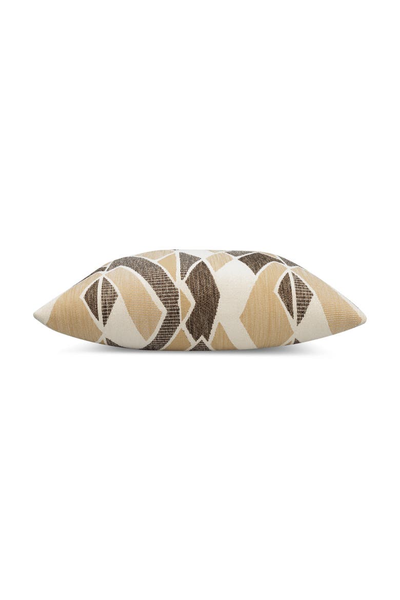 Facet Chenille Indoor & Outdoor Woven Accent Pillow & Insert, Alternate, color, Tiger's Eye