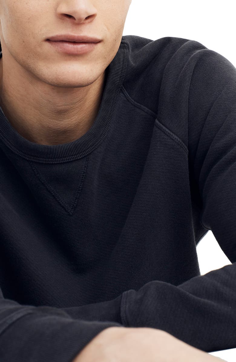 Madewell Garment Dyed Crewneck Sweatshirt, Alternate, color, 