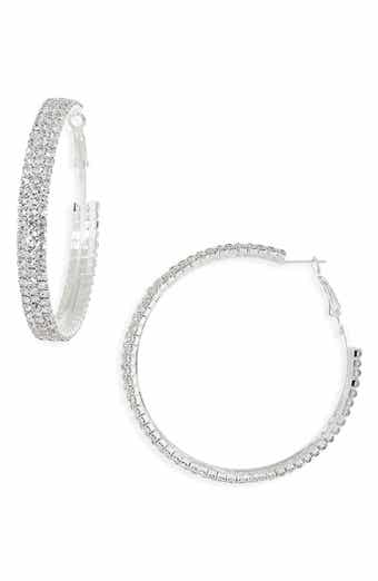 Tasha Crystal Hoop Earrings