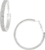 Tasha Crystal Hoop Earrings