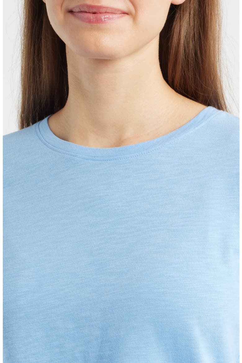 Cotton Blend Slub Baby Tee, Alternate, color, TIDAL BLUE