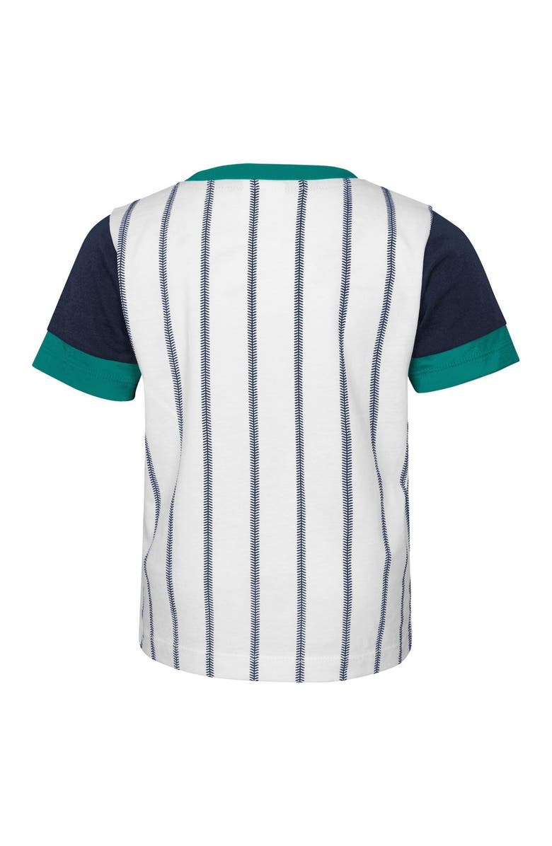 Outerstuff Toddler White/Navy Seattle Mariners Position Player T-Shirt & Shorts Set, Alternate, color, 