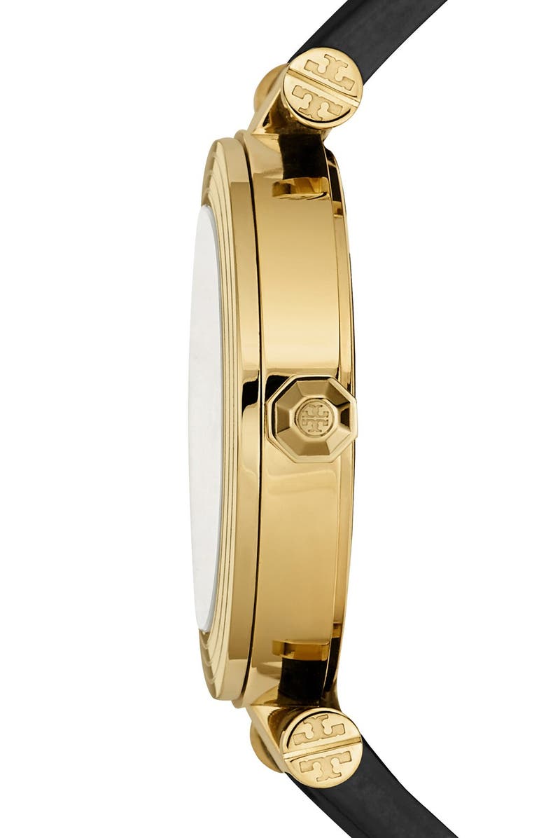 Tory Burch Leather Strap Watch, 35mm, Alternate, color,