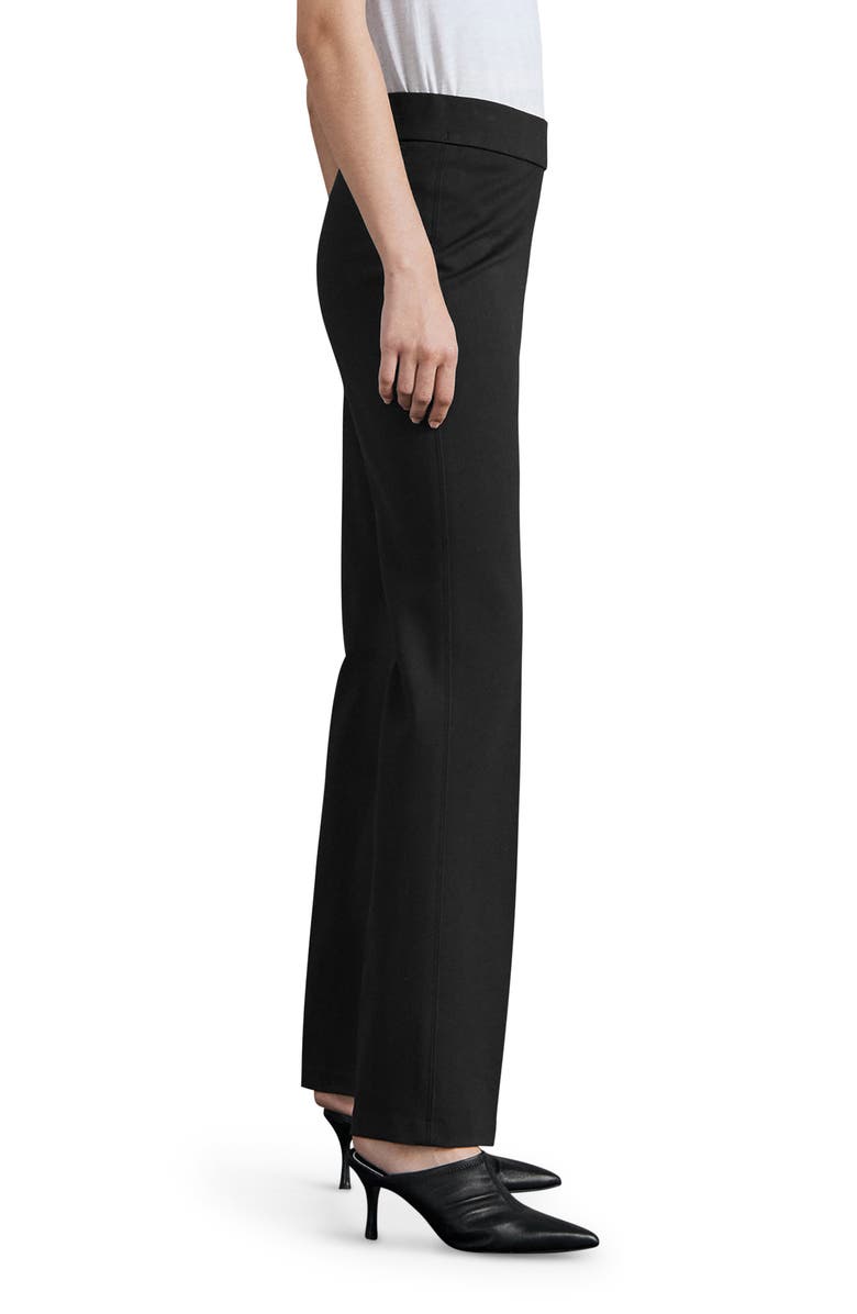 rag & bone Irina High Waist Ponte Knit Pants, Alternate, color, Black