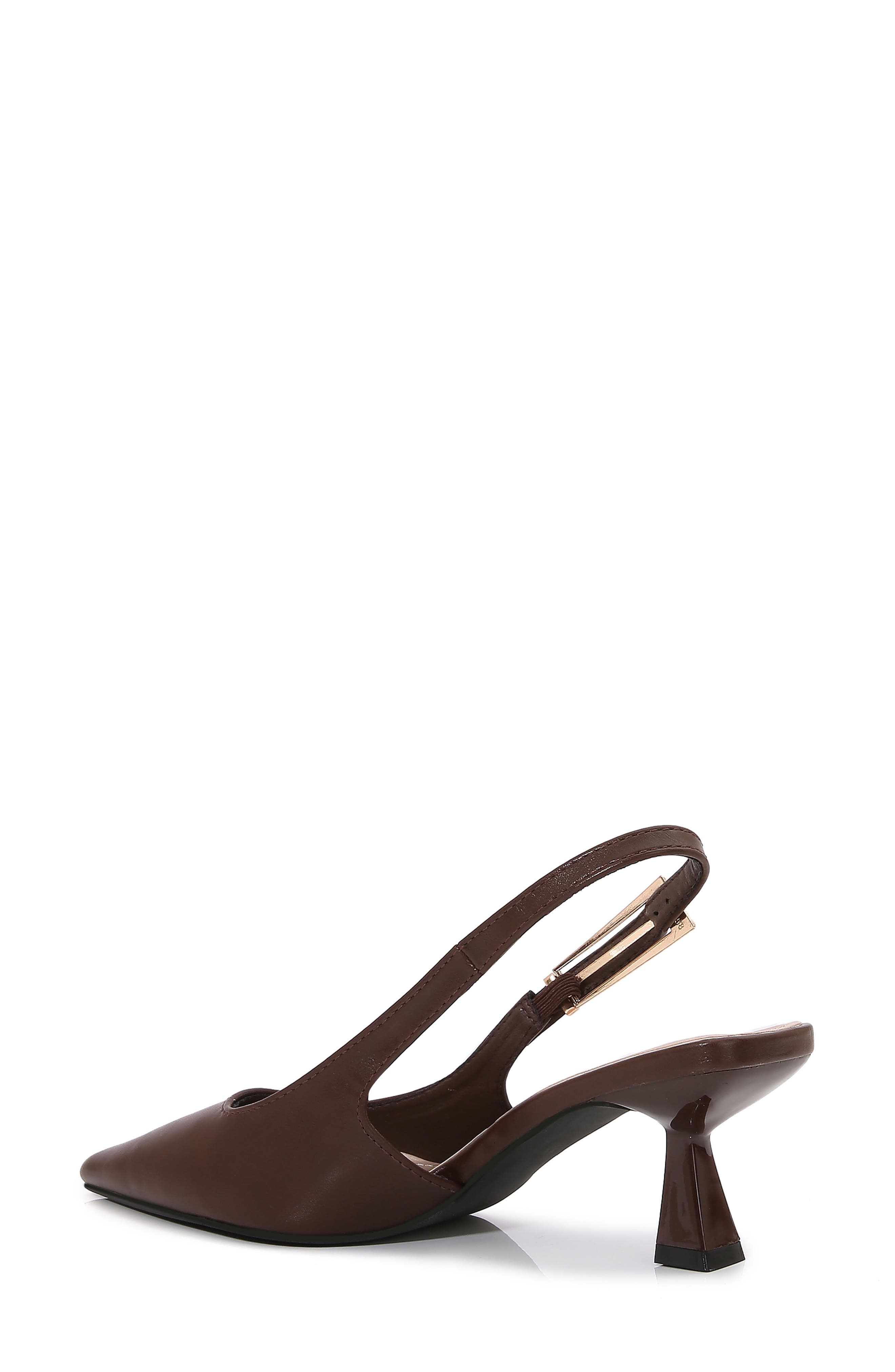 BERNESS Cassandra Slingback Kitten Heel Pump, Alternate, color, Brown