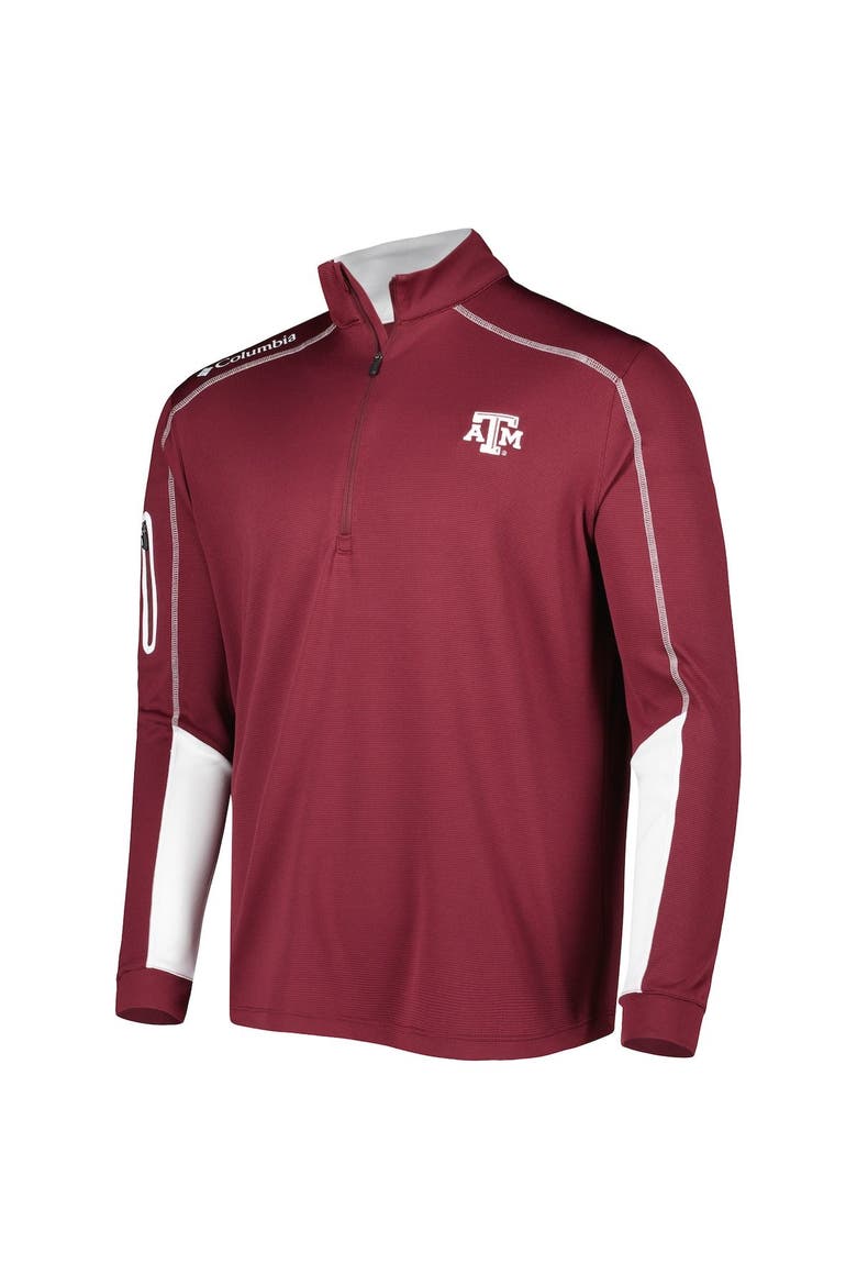 Men's Columbia Maroon Texas A&M Aggies Shotgun 2.0 Omni-Wick Quarter-Zip Jacket, Alternate, color, Maroon